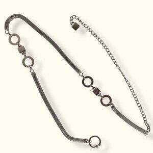 (2/$20) Vintage Metal Mesh Chain Accent Belt
